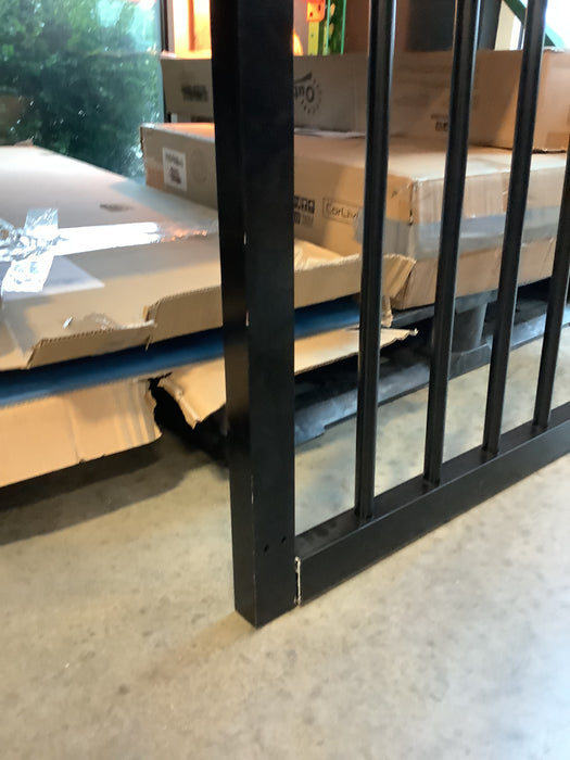 Veranda 36-inch W x 34-1/2-inch H x 1 1/2-inch D Aluminum Railing Pre-Assembled Deck Gate in Black