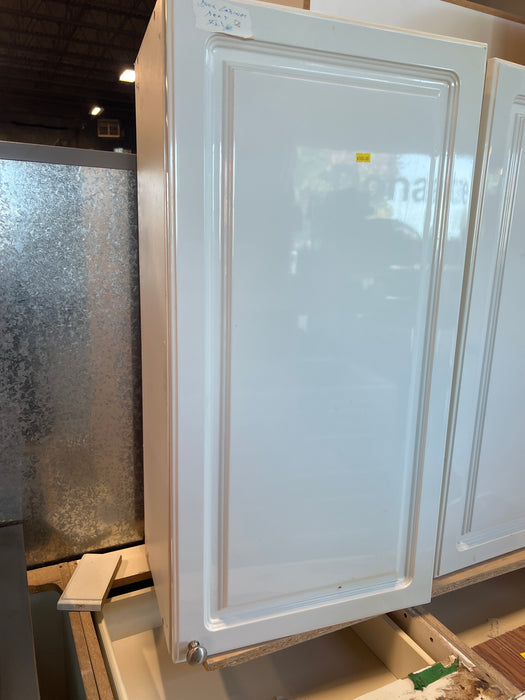 White Kitchen Beveled Cabinets