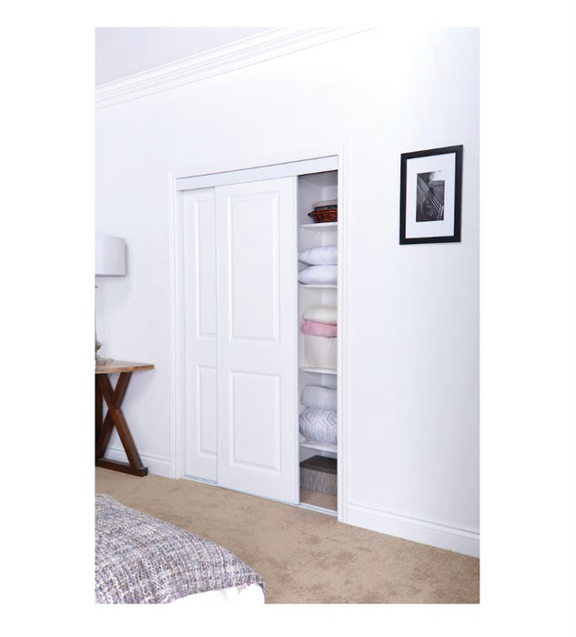 TRUporte 48-inch X 80 1/2-inch White Ashbury MDF 2-Panel Sliding Closet door (new)