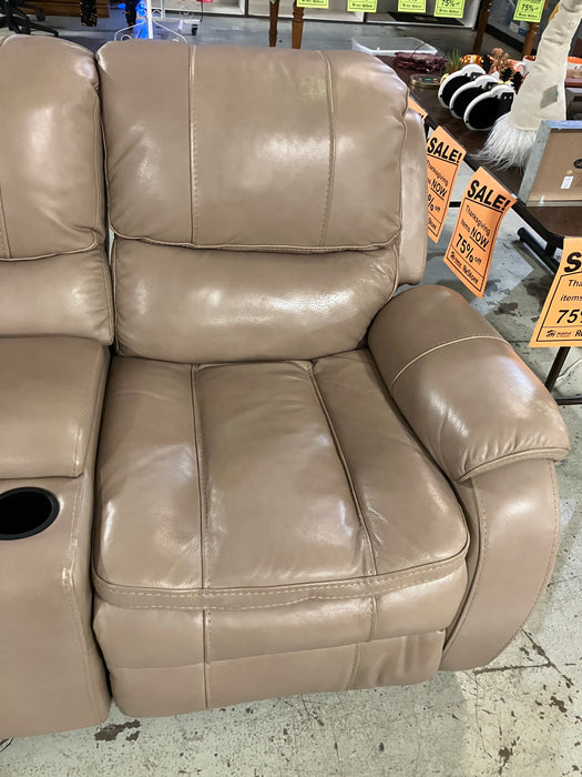 Beige Recliner Loveseat