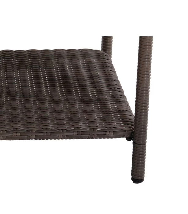 Chasewood Rust resistant Steel Square Coffee Table, in Brown (new)
