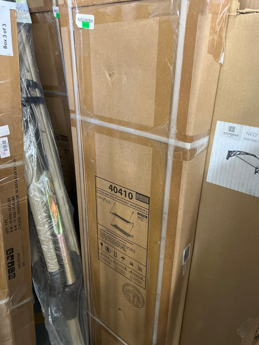 NewAge Products Pro Series 3.0 2 ft. x 4 ft. Wall Mounted Steel Shelf in Black (Set of 2)