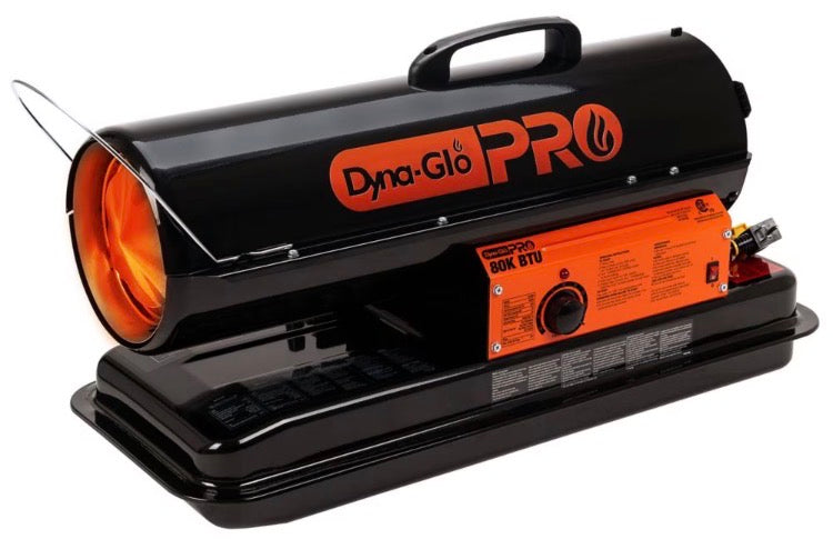 Dyna-Glo Pro 80,000 BTU Portable Kerosene Forced Air Heater (new)