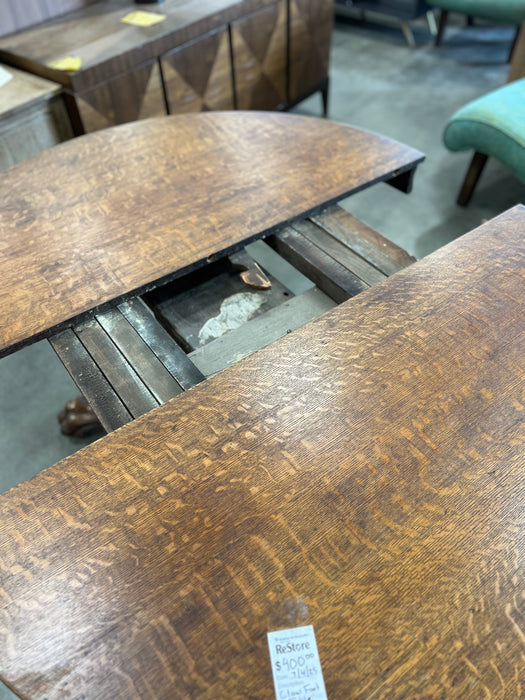 Clawfoot Wooden Dining Table