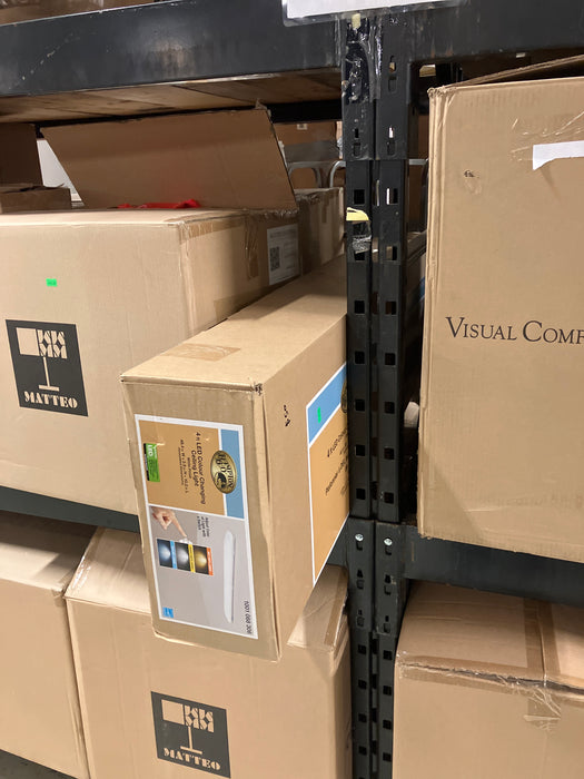 Commercial Electric 4 ft. White Rectangle LED Flush Mount Ceiling Light 3000 Lumens Dimmable 3000K 4000K 5000K (New)