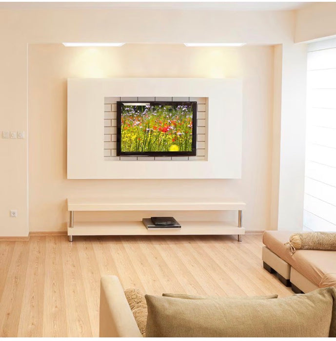 Commercial Electric 6 inch x 2 ft. White integrated LED Flat Panel Troffer Light Fixture 4-Way Selectable Colour CCT