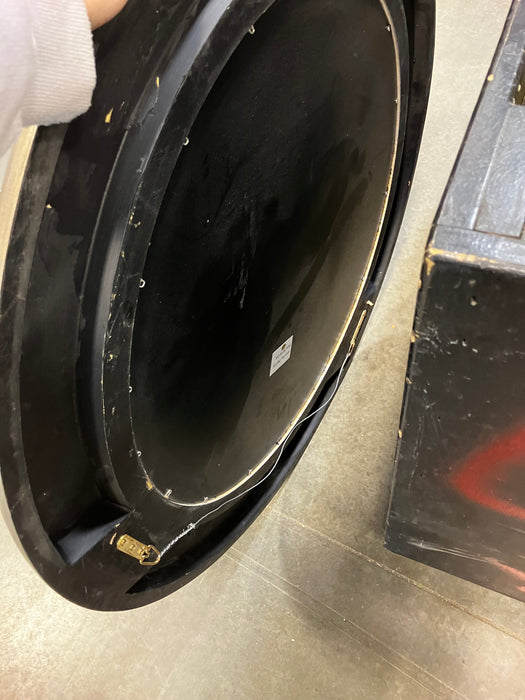 Round Silver Wall Mirror