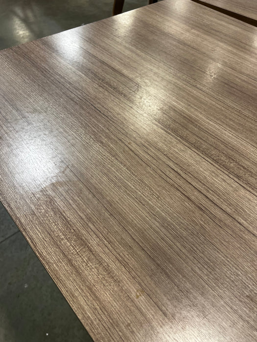 Square Veneer and Metal Table (used)