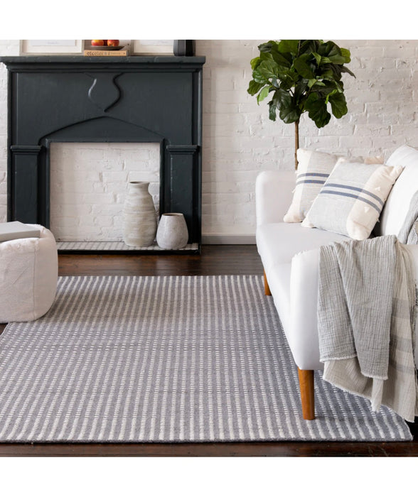 GlucksteinElements Otis Ivory/Steel 8 ft. x 10 ft. Indoor Area Rug (new)