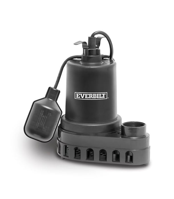 Everbilt 1/3 HP Plastic Sump Side w/TFS