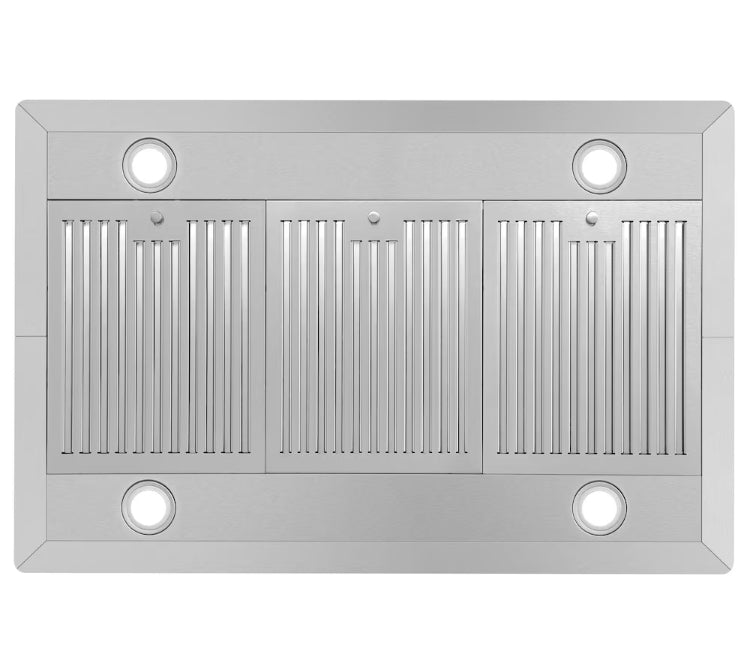 Cosmo 36 in. Lumin Collection Ducted Island Range Hood, Soft Touch Controls, Stainless Steel (New)