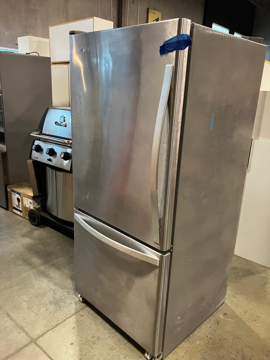 Whirlpool 30" 18.7 Cu. Ft. Bottom-Mount Refrigerator - Monochromatic Stainless Steel (Used)