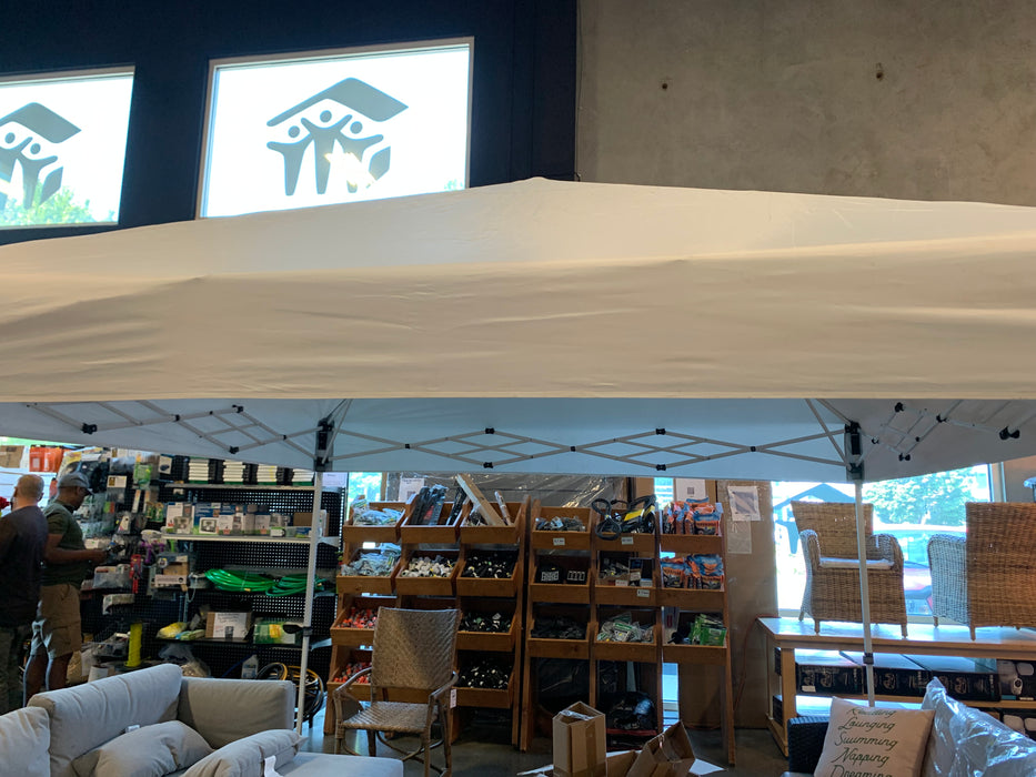Quik Shade Commercial C100 10 x 10 ft. Straight Leg Canopy - White (Used)