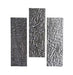 LuxySplash Weathered Charcoal Textured Glass Subway Wall Tile 4" x 12"