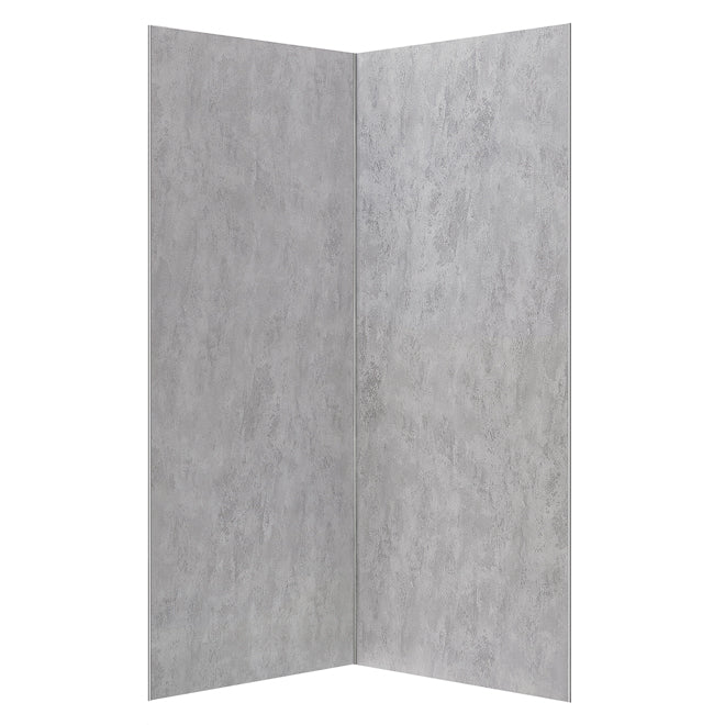 Ove Decors Lotus 31-in x 74-in Grey Concrete Finish Shower Panel (new)