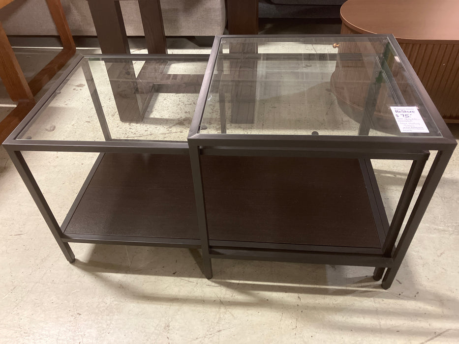 Glass Nesting Tables (used)
