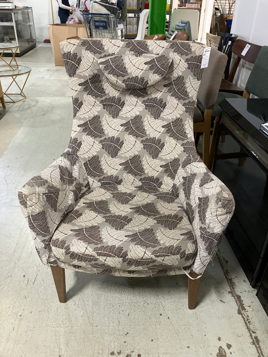 Grey armchair with high back (used)