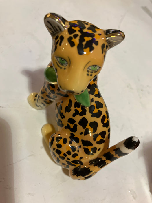 Lynn Chase Designs Jaguar Jungle Cats Yellow Figurine 3.5" Tall Animal