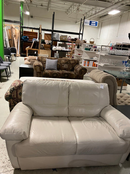 White Loveseat (Used)