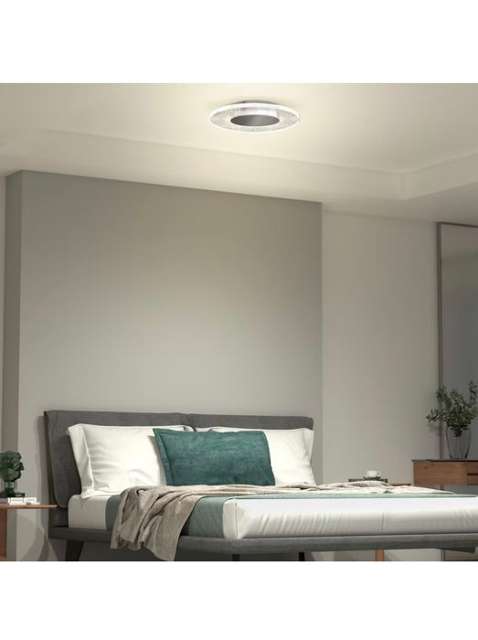 Artika Essence Disk 13-inch 1-light Chrome Dimmable Integrated LED Ceiling Flushmount Light Fixture (new)