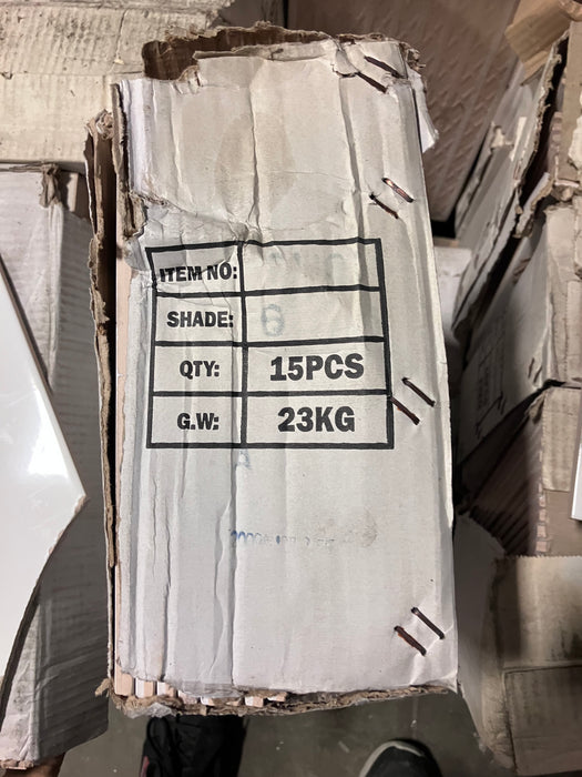 250 x 400mm Wall Tile in White (New)
