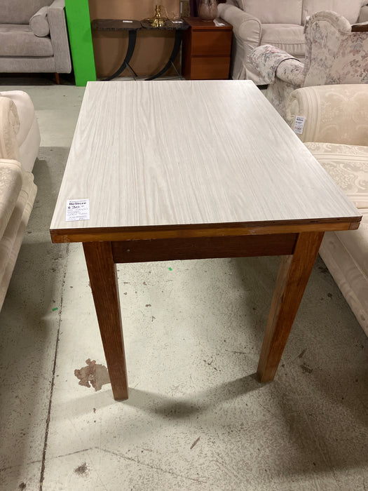 White & brown coffee table (used)