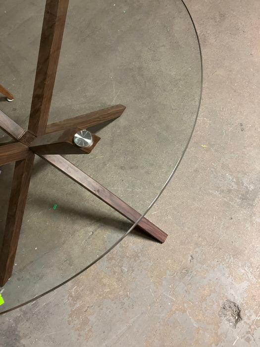 Glass Round Dining Table