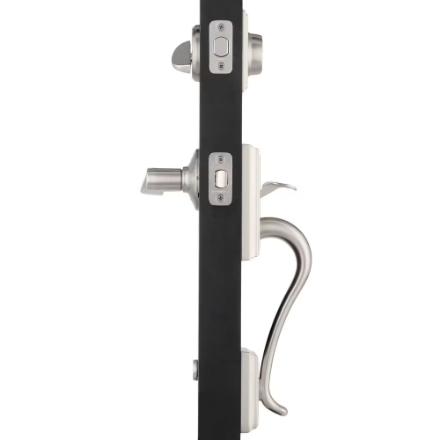 Schlage Addison Trim Satin Nickel Entry Exterior Door Handleset and Accent Door Lever Rated AAA Security (New)