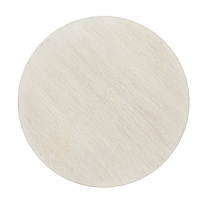 Adelia Cross Legs End Table - Colour White Wash - ST-68522-WH