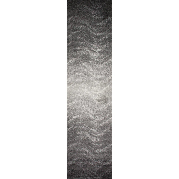 Asavira Abstract Area Rug for Living Room Bedroom Dining Room Kitchen, Charcoal Grey - Rug Size Runner 2'5" x 9'5" (NEW)