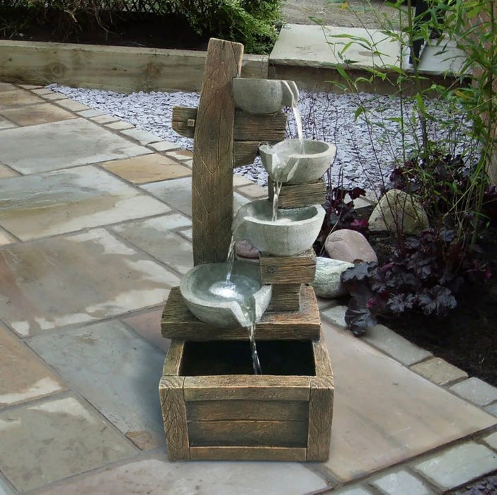 Angelo Décor Scala 26-inch H Fountain with Energy Efficient Pump and LED Lights