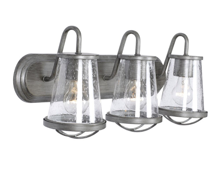 Designers Fountain 3-Light Weathered-iron Incandescent Bath Light (New)