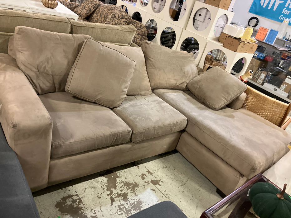 Brown sectional (used)
