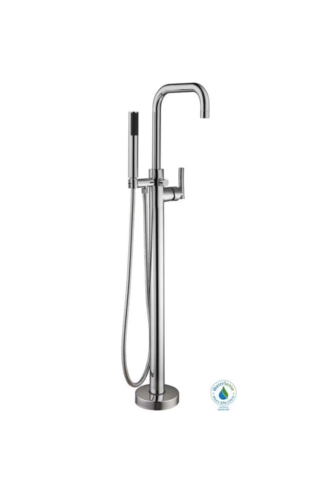 Glacier Bay Bay Kaylyn Single-Handle Floor Mounted Tub Filler Faucet and Handheld Shower in Polished Chrome (new)