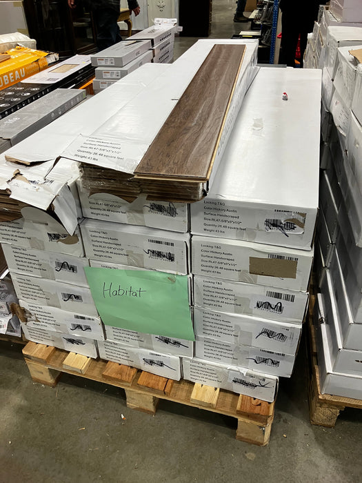 GUOYA Hickory Natural 1/2-inch x 5-inch x Varying Length Engineered Hardwood Flooring (26.48 sq.ft./case)