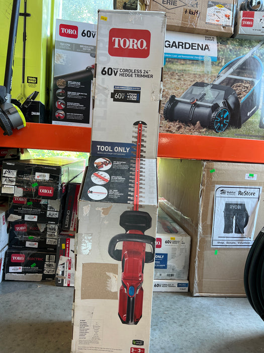 Toro Flex-Force 60V Max 24-inch Lithium Ion Cordless Hedge Trimmer (Tool Only) (new)
