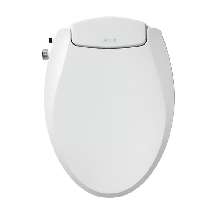 Brondell Swash EcoSeat S101 Non-Electric Bidet Toilet Seat, Round White