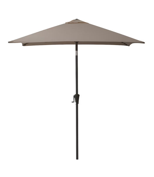 Corliving 9ft Square Sand Grey Tilting Patio Umbrella (New)