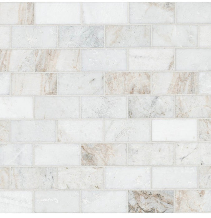 MSI Stone ULC Aurea Gold 9.72-inch x 11.73-inch x 6mm Honed Marble Mosaic Wall Tile (0.79 sq. ft./each) (new)