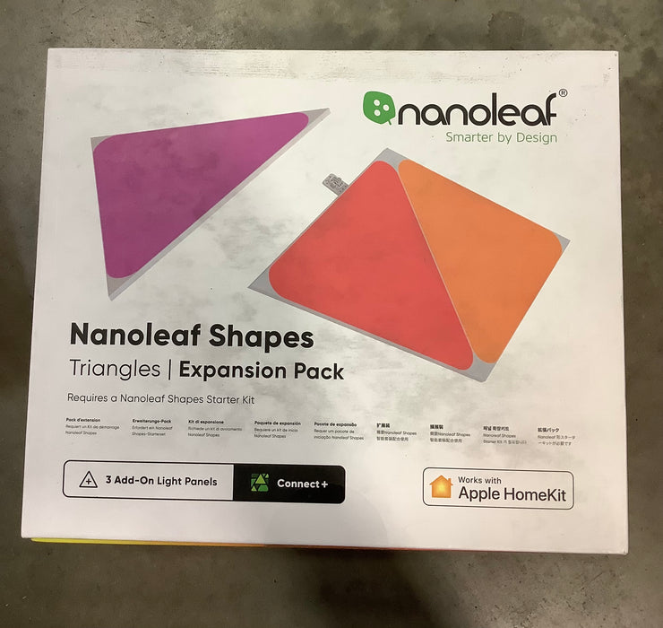 Nanoleaf Shapes - Triangles Multicolor LED Wall Panels Smart Light Expansion Kit 3 pack (New)
