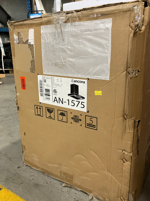 Ancona Black Stainless Steel Range Hood (new)