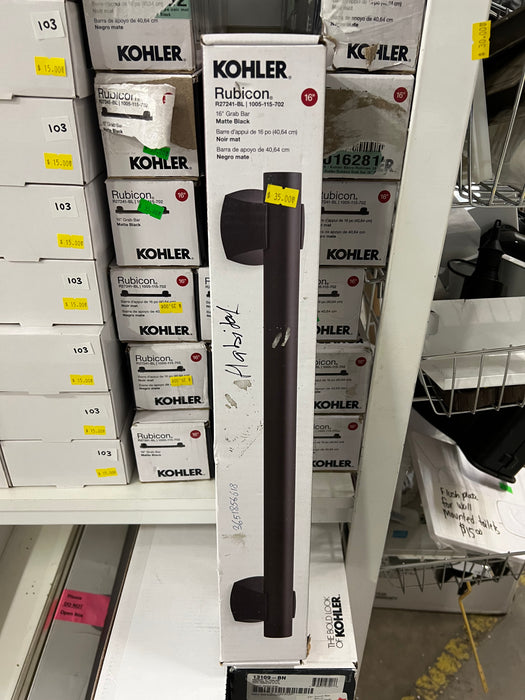 Matte Black 16” Grab Bar