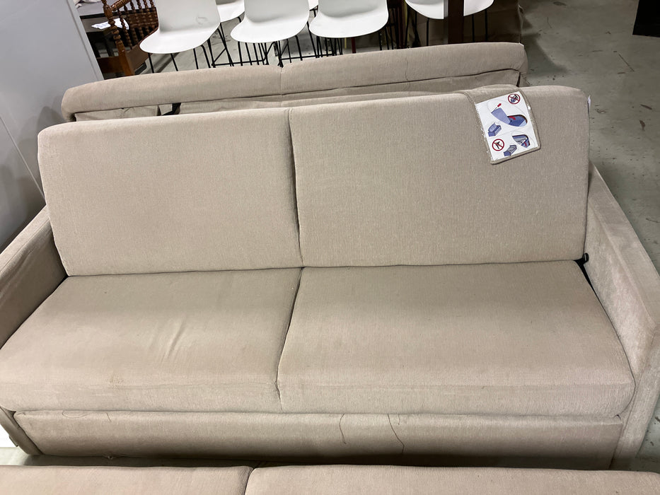 Beige sofa bed (used)