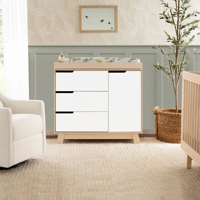 Hudson 3-Drawer Changer Dresser with Removeable Changing Tray - Colour Washed Natural White - M4223NXW