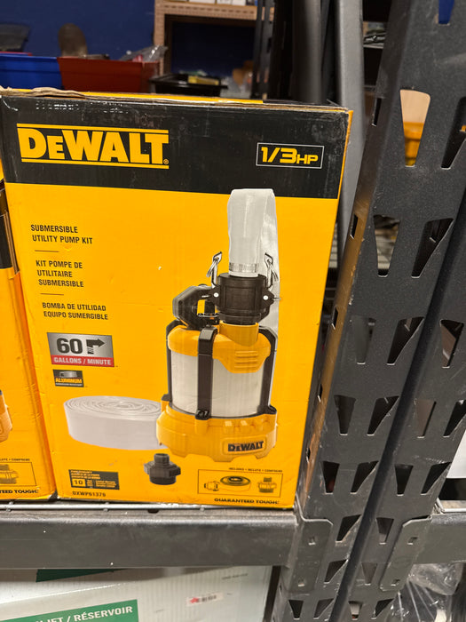 DEWALT 1/3 HP Submersible Multi-Purpose Utility Pump and Hose Kit (New)