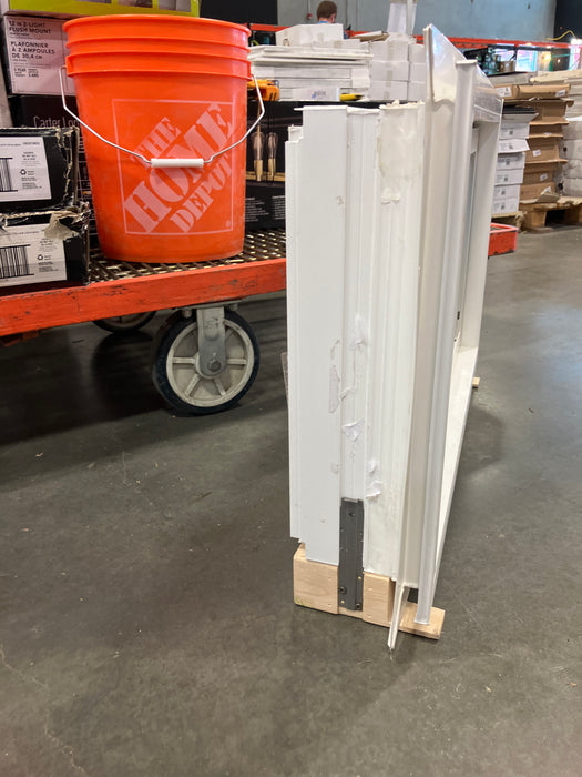 29” x 17” JenWeld White Window with Screen (used)