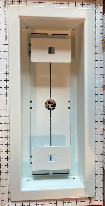 Framed OG Floor Vent [Luxe] 4-inch x 10-inch White (NEW)