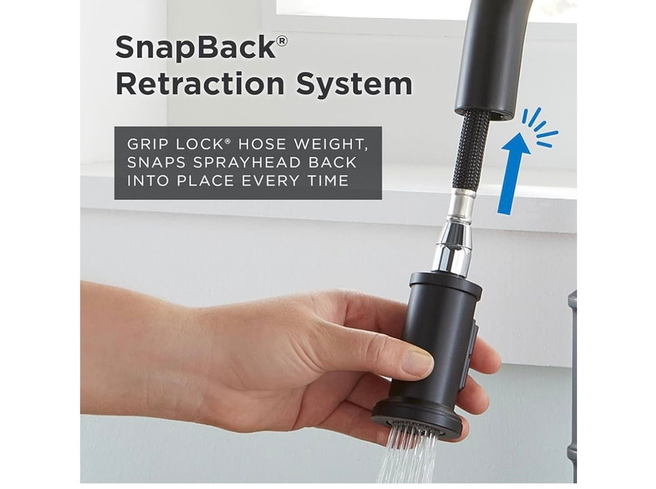 Gerber D150537BS 1H Kinzie Prep Faucet, Satin Black  (new)