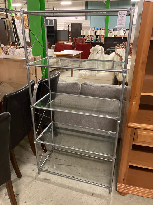 Glass+ metal Rack (used)