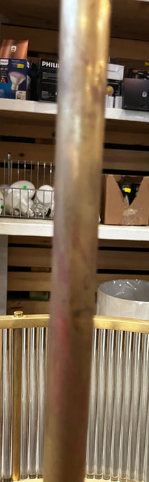 Allen Large Natural Brass Chandelier (Used)